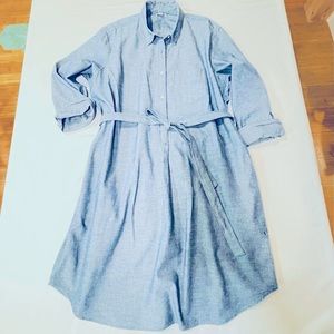 GAP Design & Crafted Chambray Shirt Dress